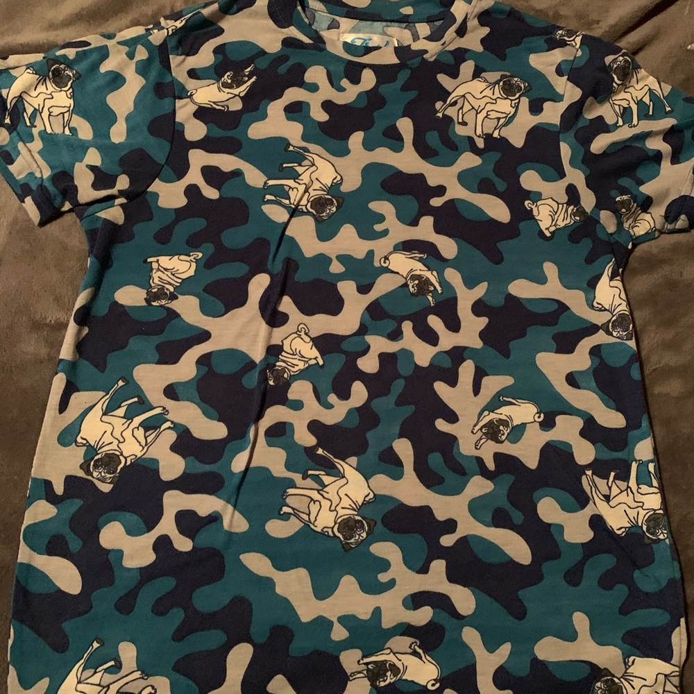 Camo tshirts with pugs